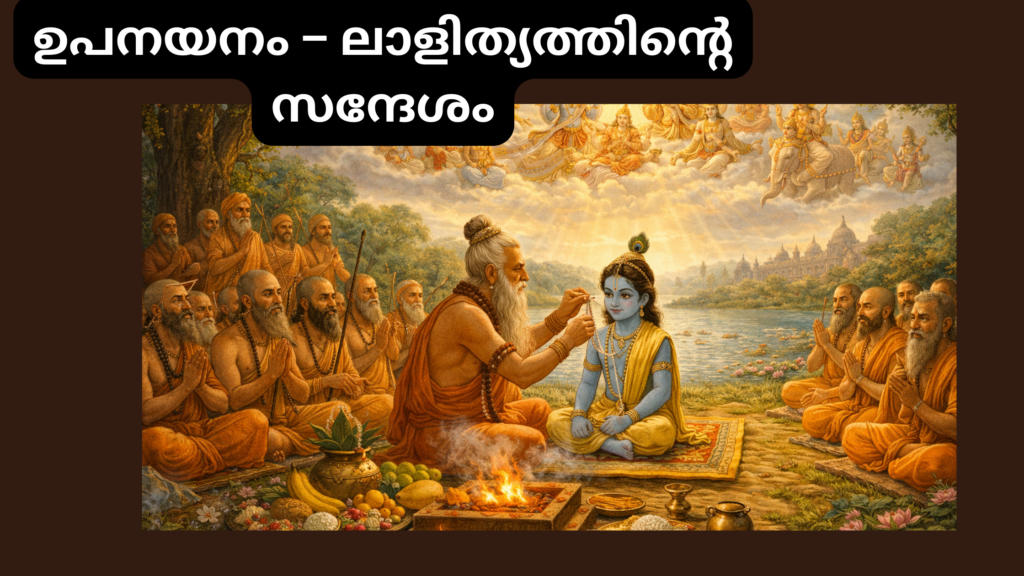 ഉപനയനം – ലാളിത്യത്തിന്റെ സന്ദേശം